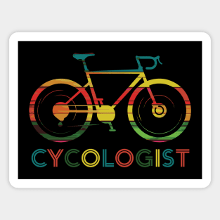 Funny Cycologist Bicycle Humor Magnet